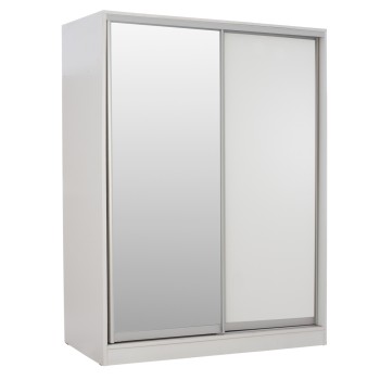 WARDROBE WITH SLIDING DOORS WITH MIRROR WHITE FK2434.03 160x60x210 cm.