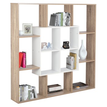 BOOKCASE BRODY FK8771.01 136X22X136 WHITE