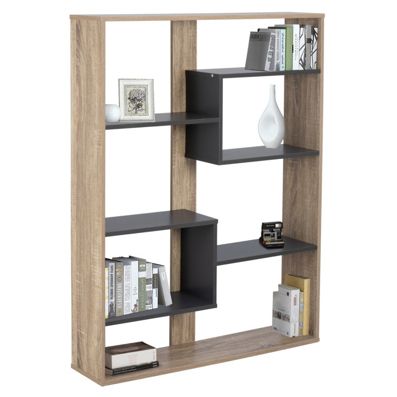 BOOKCASE MARCELINE FK8772.02 100Χ21Χ124,5 GRAY BOOKCASE MARCELINE FK8772.02 100Χ21Χ124,5 GRAY