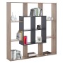 BOOKCASE BRODY FK8771.02 136X22X136 GRAY