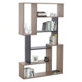 BOOKCASE SHAY FK8768.02 85X22X140 GRAY BOOKCASE SHAY FK8768.02 85X22X140 GRAY