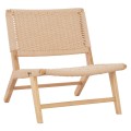 FK8917.01 armchair ANIKA indoors wooden rope-knitted 67,5x75x73,5H