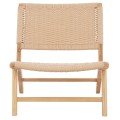 FK8917.01 armchair ANIKA indoors wooden rope-knitted 67,5x75x73,5H