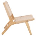 FK8917.01 armchair ANIKA indoors wooden rope-knitted 67,5x75x73,5H