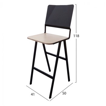 METAL STOOL TS387 41X50X118 cm. METAL STOOL TS387 41X50X118 cm.