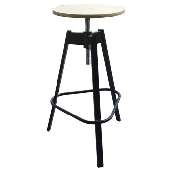 METALLIC STOOL WITH SCREW TS385 44X44X73cm