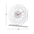 METAL TABLE CLOCK FK7468.02 25x23 cm. METAL TABLE CLOCK FK7468.02 25x23 cm.
