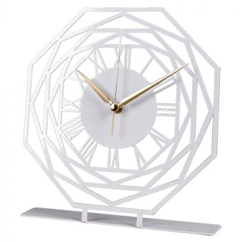 METAL TABLE CLOCK FK7468.02 25x23 cm.