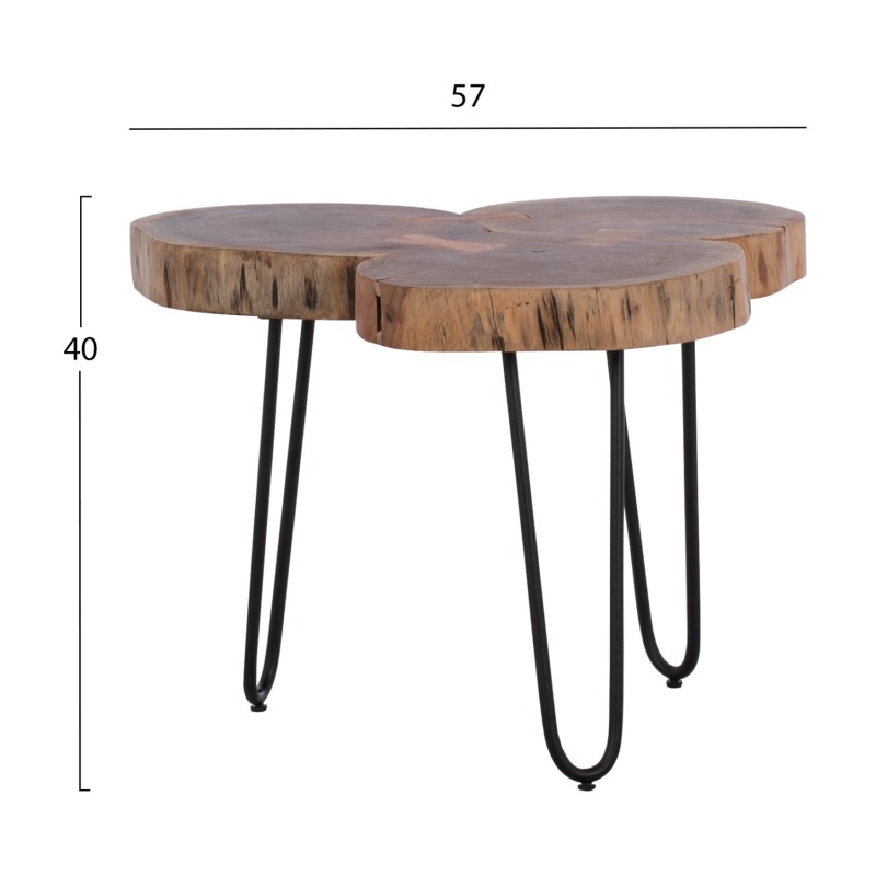 Coffee Table Oslo FK8211.11 solid acacia 57X57X40H Coffee Table Oslo FK8211.11 solid acacia 57X57X40H