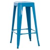 ΣΚΑΜΠΟ BAR ΜΕΤΑΛΛΙΚΟ MELITA ΣΕ ΜΠΛΕ FK8642.08 43x43x78 εκ.