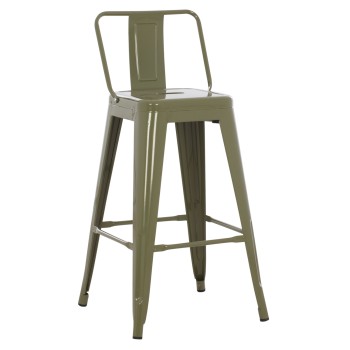 ΣΚΑΜΠΟ ΜΕΣΑΙΟΥ ΥΨΟΥΣ ΜΕΤΑΛΛΙΚΟ MELITA ΣΕ DARK OLIVE GREEN FK8574.03 42x42x98 cm.
