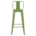 BAR STOOL MELITA FK8643.13 METAL WITH BACKREST IN LIGHT OLIVE GREEN 43Χ43Χ100Hcm. BAR STOOL MELITA FK8643.13 METAL WITH BACKREST IN LIGHT OLIVE GREEN 43Χ43Χ100Hcm.