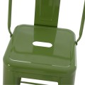 BAR STOOL MELITA FK8643.13 METAL WITH BACKREST IN LIGHT OLIVE GREEN 43Χ43Χ100Hcm. BAR STOOL MELITA FK8643.13 METAL WITH BACKREST IN LIGHT OLIVE GREEN 43Χ43Χ100Hcm.