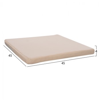 Pillow for chair Polyester Chios Beige FK11240.01P 45x45x3cm Pillow for chair Polyester Chios Beige FK11240.01P 45x45x3cm