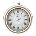 WALL CLOCK WHITE METAL WITH ROPE FK7452.02 D50 cm. WALL CLOCK WHITE METAL WITH ROPE FK7452.02 D50 cm.