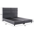 VELVET GRAY BED MILO FK616.10 FOR MATTRESS 160x200 cm VELVET GRAY BED MILO FK616.10 FOR MATTRESS 160x200 cm