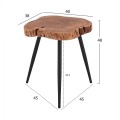 Side coffee table FK8202.11 solid acacia wood 38X40X48H