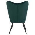 FK8918.03 armchair CRAWLEY, footstool, cypress green velvet
