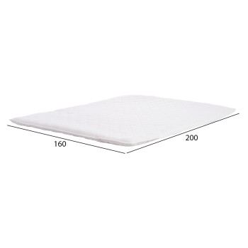 CLOUD topper, white, 160x200 cm, extra-double