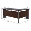 Professional left corner office FK2043.02L Wenge 160x120 Professional left corner office FK2043.02L Wenge 160x120
