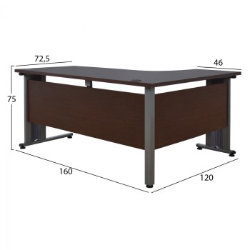 Professional left corner office FK2043.02L Wenge 160x120 Professional left corner office FK2043.02L Wenge 160x120