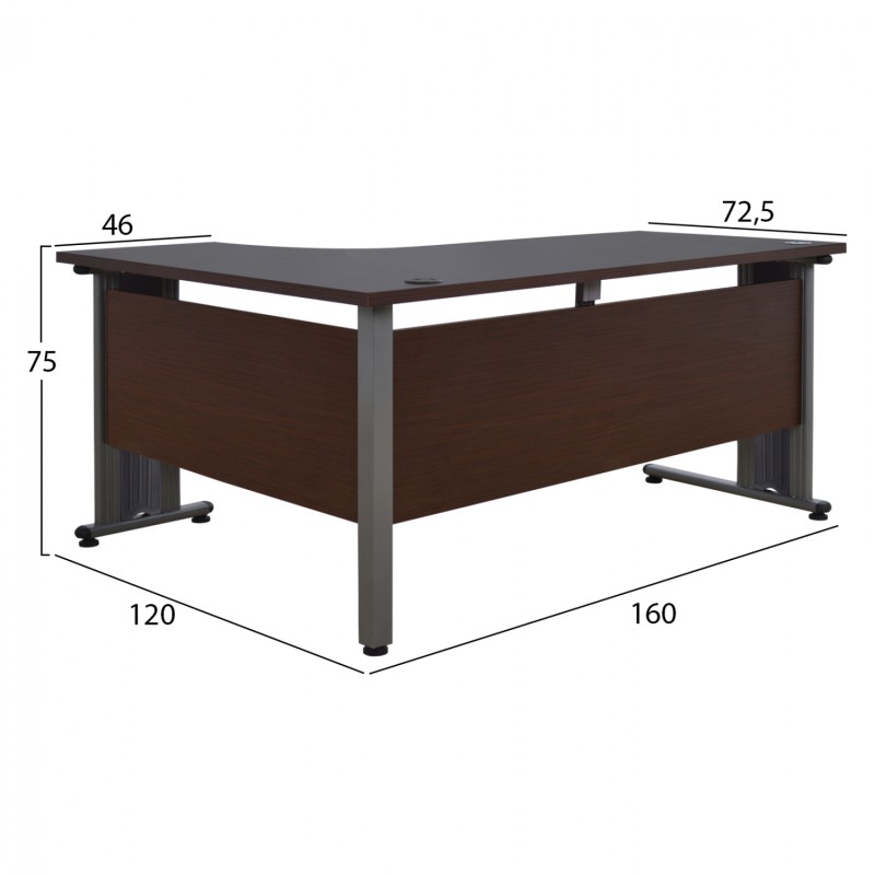 Professional right corner office FK2043.02R Wenge 160x120x75 Professional right corner office FK2043.02R Wenge 160x120x75