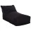 WATERPROOF POUF SEAT BLOOM FK5111.14 BLACK POLYESTER FABRIC--UV PROTECTION 106x70x61Hcm.