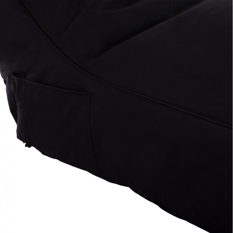 WATERPROOF POUF SEAT BLOOM FK5111.14 BLACK POLYESTER FABRIC--UV PROTECTION 106x70x61Hcm. WATERPROOF POUF SEAT BLOOM FK5111.14 BLACK POLYESTER FABRIC--UV PROTECTION 106x70x61Hcm.