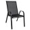 OUTDOOR ARMCHAIR LEON FK5000.03 BLACK METAL-BLACK TEXTILENE 55x77x95Hcm.
