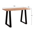 CONSOLE TABLE SOFIA SLIM FK8503.11 SOLID ACACIA WOOD IN NATURAL 130X45X76Hcm.