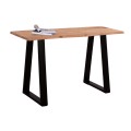 CONSOLE TABLE SOFIA SLIM FK8503.11 SOLID ACACIA WOOD IN NATURAL 130X45X76Hcm.