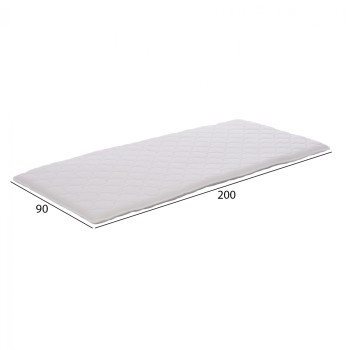 CLOUD topper, white, 90x200 cm, single size