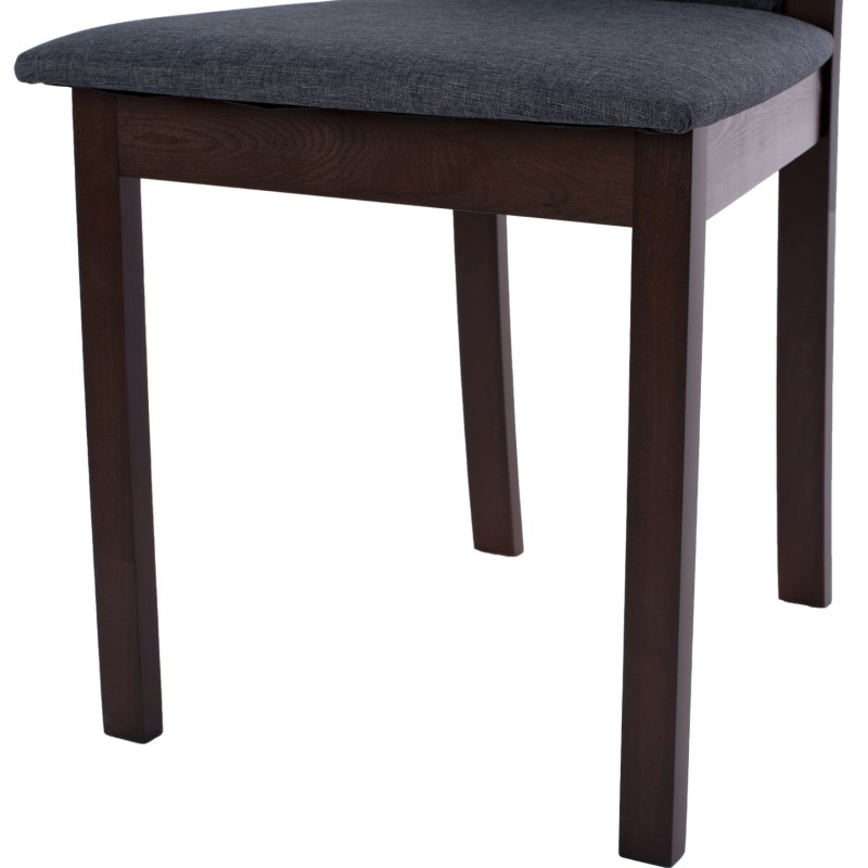 CHAIR BEECH WOOD IN WALNUT COLOR FK9257.01 45x55x100Hcm.