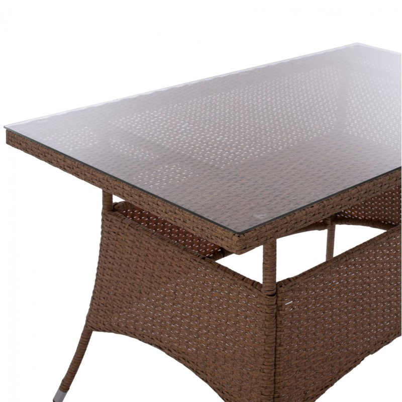 ΤΡΑΠΕΖΙ ΜΕΤΑΛΛΙΚΟ MILITARY RATTAN ΜΠΕΖ ΚΑΦΕ FK5141.32 120x70x75Υ εκ. ΤΡΑΠΕΖΙ ΜΕΤΑΛΛΙΚΟ MILITARY RATTAN ΜΠΕΖ ΚΑΦΕ FK5141.32 120x70x75Υ εκ.