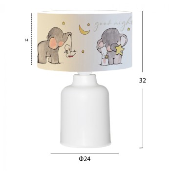 CHILDREN'S TABLE LAMP BALOO FK7577.01 ANIMAL FIGURES Φ24x32H cm.