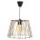 PENDANT CEILING LAMP FK7617.01 BLACK METAL-RODS BODY WITH ROPE DESIGN CAP