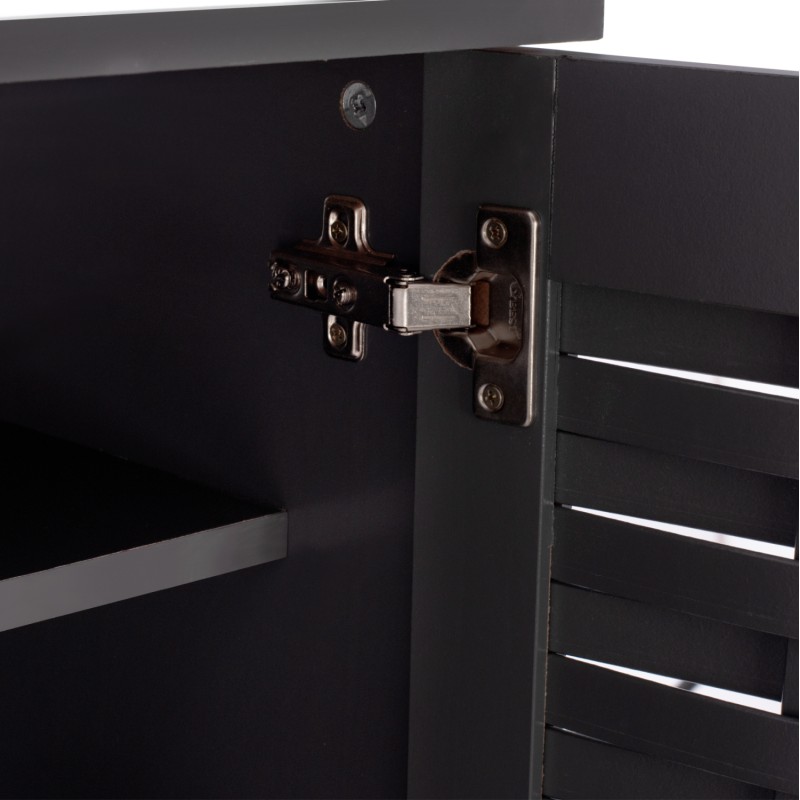 SHOE CABINET KABIRA FK2210.10 4-DOOR MELAMINE IN DARK GREY COLOR 77x34x123Hcm. SHOE CABINET KABIRA FK2210.10 4-DOOR MELAMINE IN DARK GREY COLOR 77x34x123Hcm.