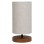 TABLE LAMP FK7596.02 BROWN BASE, ECRU WICKER CAP