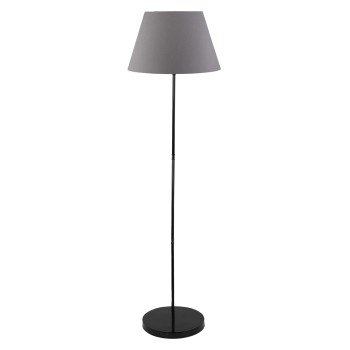 FLOOR STANDING LAMP FK7610.03 BLACK PILLAR, GREY CAP