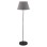 FLOOR STANDING LAMP FK7610.03 BLACK PILLAR, GREY CAP