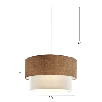 PENDANT CEILING LAMP FK7619.01 TWO-LAYER FABRIC DRUM, PLASTIC FRAME PENDANT CEILING LAMP FK7619.01 TWO-LAYER FABRIC DRUM, PLASTIC FRAME