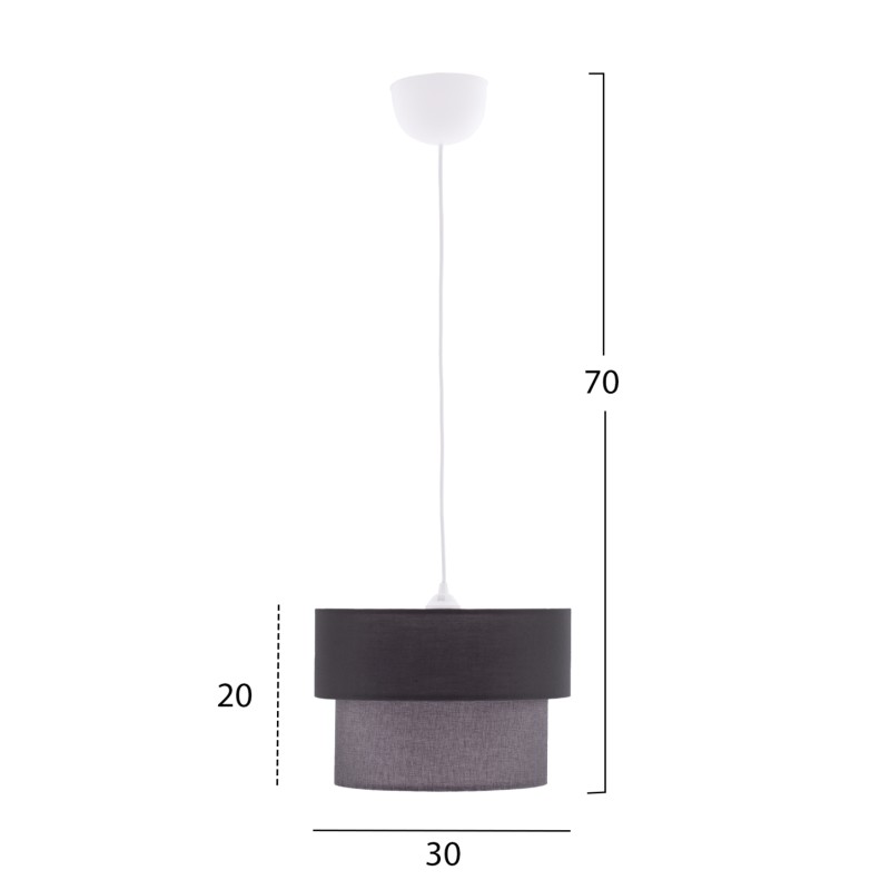 PENDANT CEILING LAMP FK7619.02 TWO-LAYER FABRIC DRUM, PLASTIC FRAME PENDANT CEILING LAMP FK7619.02 TWO-LAYER FABRIC DRUM, PLASTIC FRAME