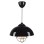 PENDANT CEILING LAMP FK7621.01 BLACK CAP, BLACK BULB GRID