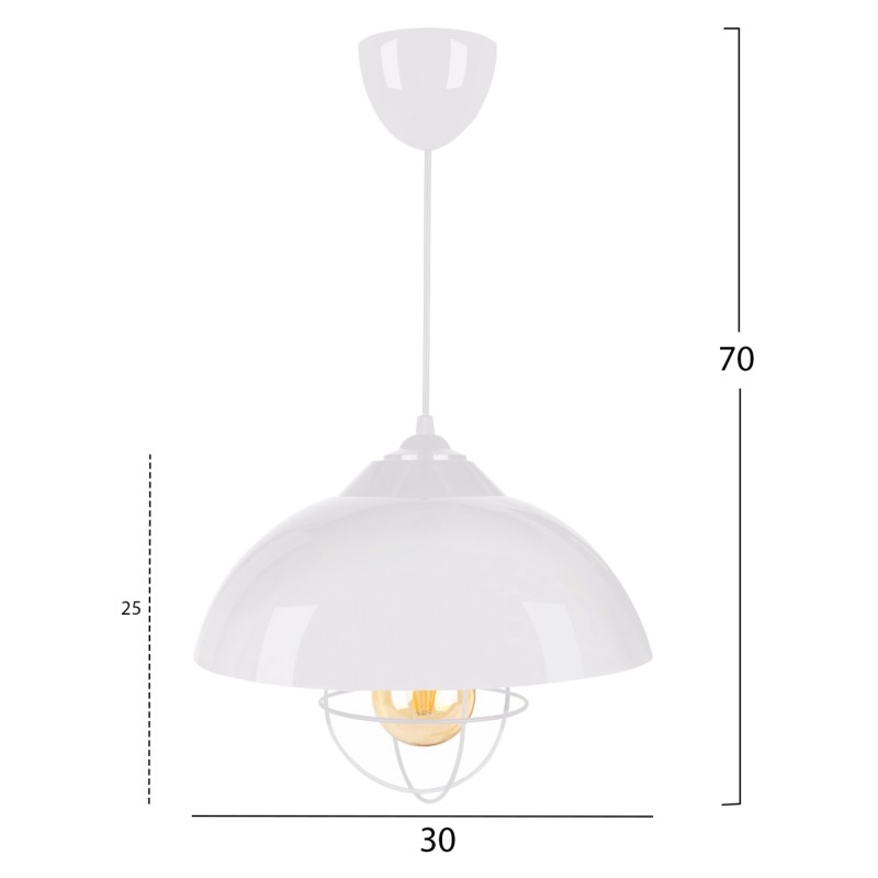 PENDANT CEILING LAMP FK7621.02 WHITE CAP, WHITE BULB GRID PENDANT CEILING LAMP FK7621.02 WHITE CAP, WHITE BULB GRID