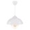 PENDANT CEILING LAMP FK7621.02 WHITE CAP, WHITE BULB GRID