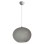 PENDANT CEILING LAMP FK7625.01 GREY SLIGHTLY OVAL-SHAPED SPHERE, KNITTED ROPE, INDOORS