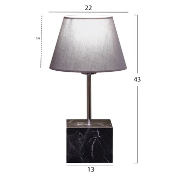 ΦΩΤΙΣΤΙΚΟ ΕΠΙΤΡΑΠΕΖΙΟ FK7594.03 ΓΚΡΙ 13x13x43 εκ.