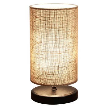 TABLE LAMP FK7595.01 BEIGE-BLACK 15Χ30Hcm.