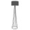 FLOOR STANDING LAMP FK7581.01 BLACK PILLAR, DARK GREY CAP