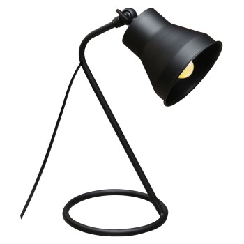 TABLE/DESKTOP LAMP FK7589.01 BLACK RING BASE, BLACK CAP